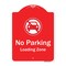 Signmission No Parking Loading Zone W/ No CarHeavy-Gauge Aluminum Architectural Sign, 24" x 18", RW-1824-9817 A-DES-RW-1824-9817 - alternate 1
